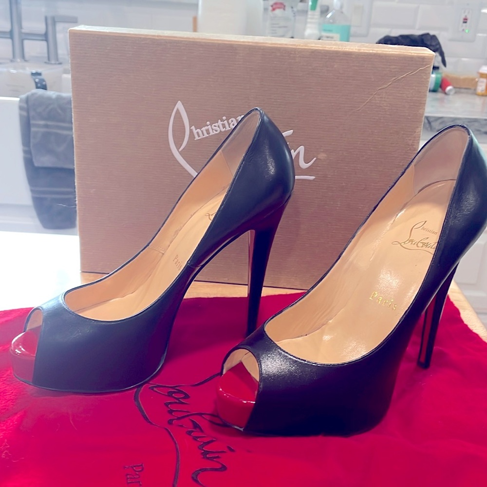 Christian Louboutin Vendome 120 Kid Patent Toe 37.5